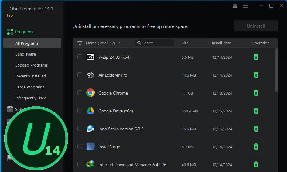 iobit uninstaller 14 pro latest version Free Download iobit uninstaller 14 pro latest version Free Download - IGetMyPC.com