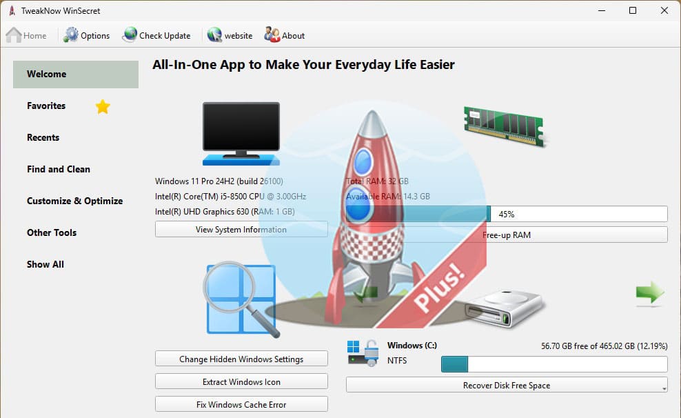tweaknow winsecret plus offline installer Free Download tweaknow winsecret plus offline installer Free Download - IGetMyPC.com